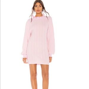 Tularosa LOTTIE SWEATER DRESS IN BLUSH PINK